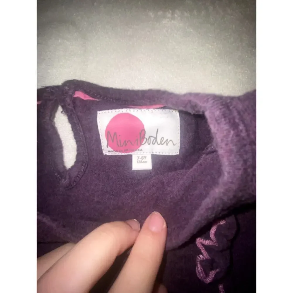 Mini Boden Girls Long Sleeve Thermal Dress Size 7-8 years